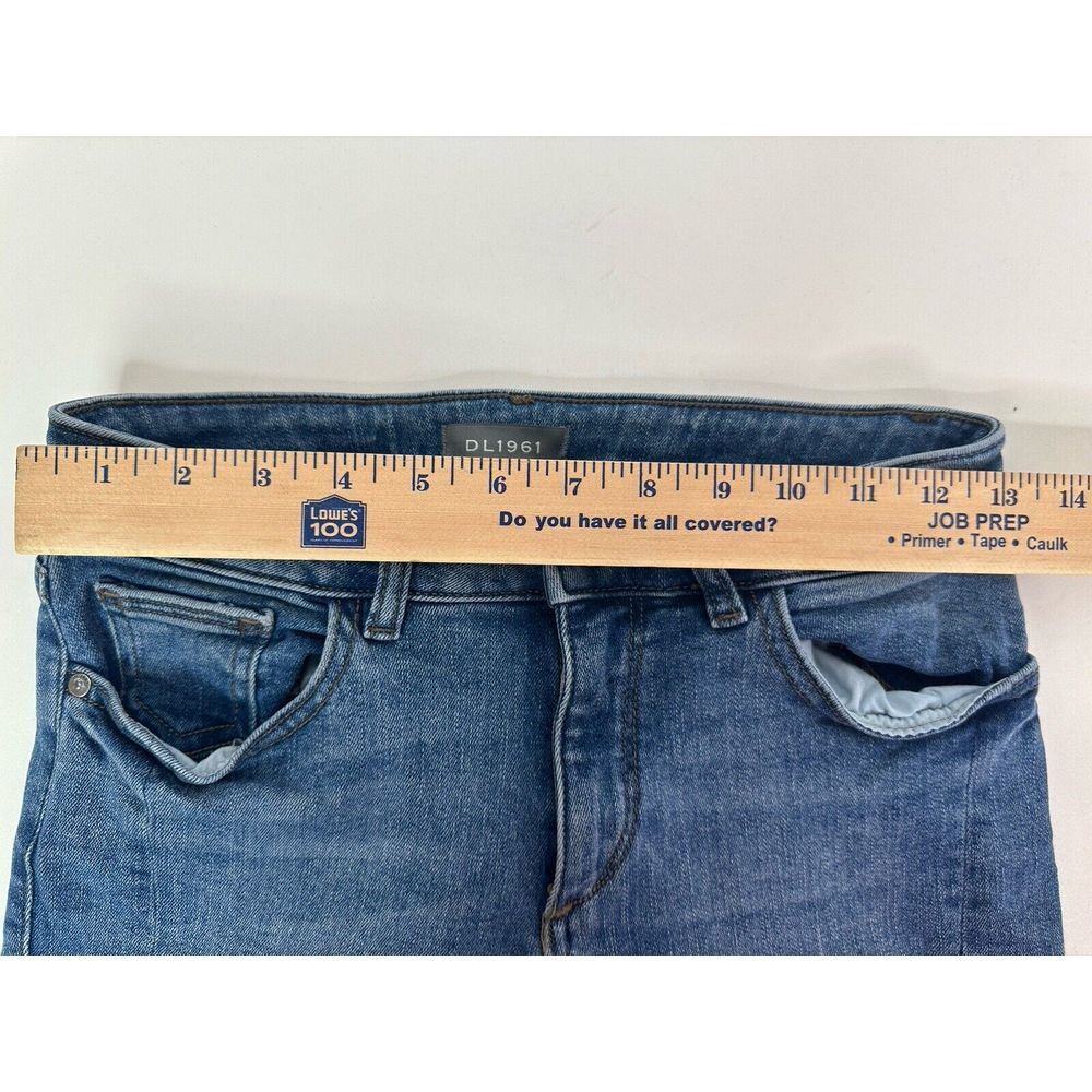 DL 1961 Jeans Womens 24 /‎ 0 Mid Rise Cropped Florence Skinny Denim Blue - Picture 8 of 10